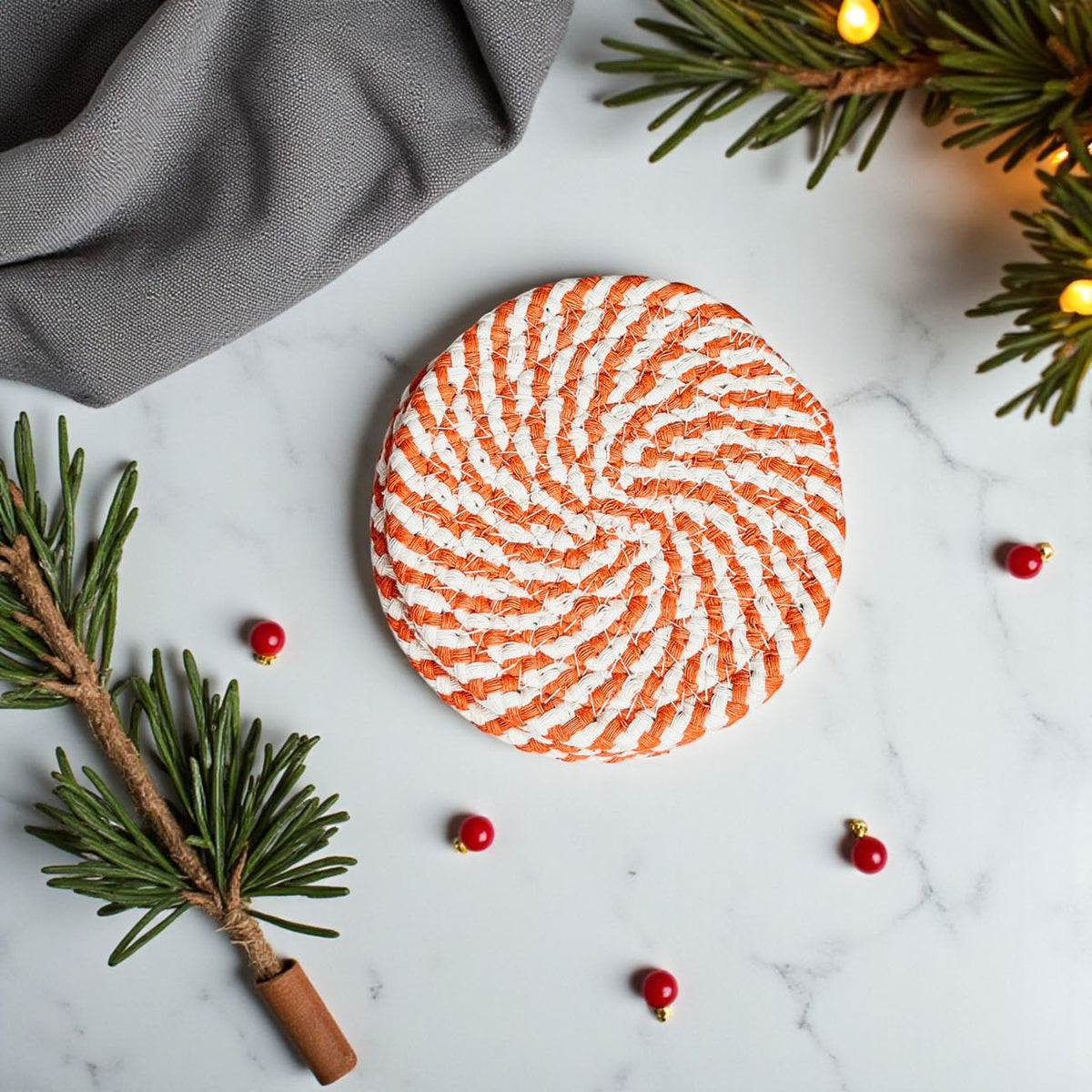 Fall Fabric Coasters - Armand’s Maison & Marché