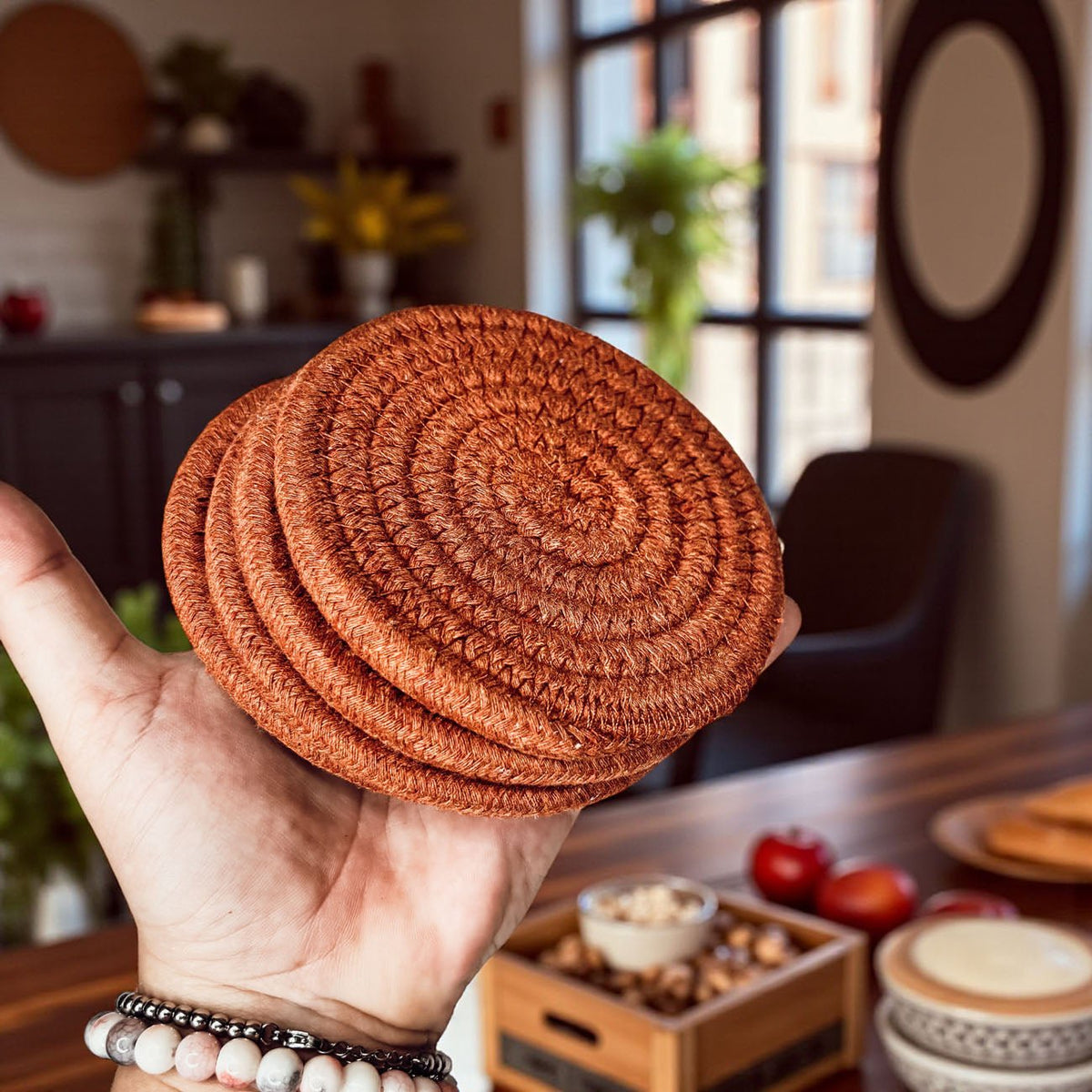 Fall Fabric Coasters - Armand’s Maison & Marché