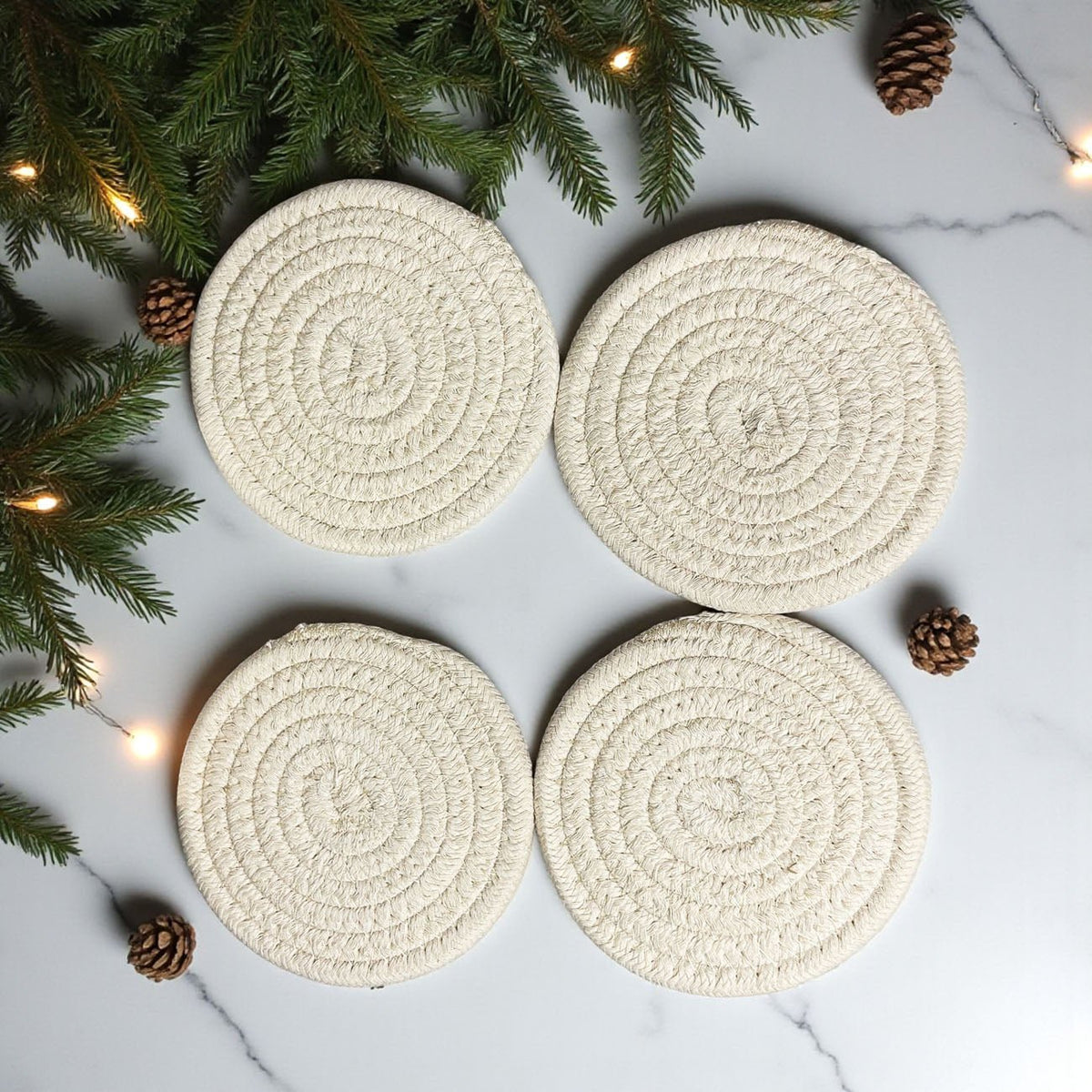 Fall Fabric Coasters - Armand’s Maison & Marché