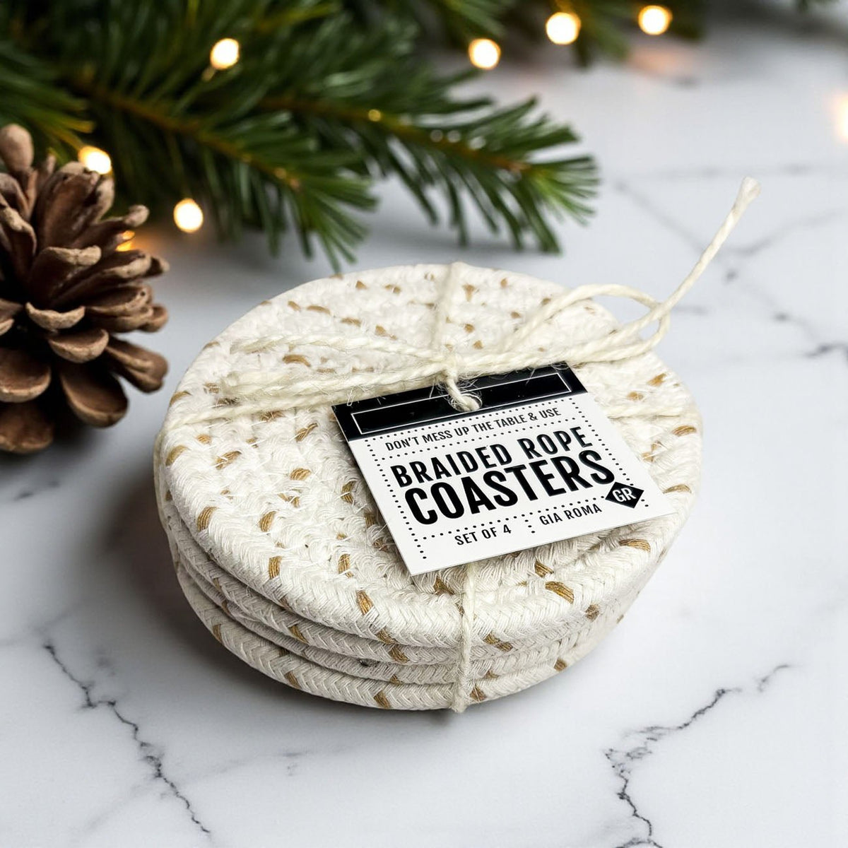 Fall Fabric Coasters - Armand’s Maison & Marché