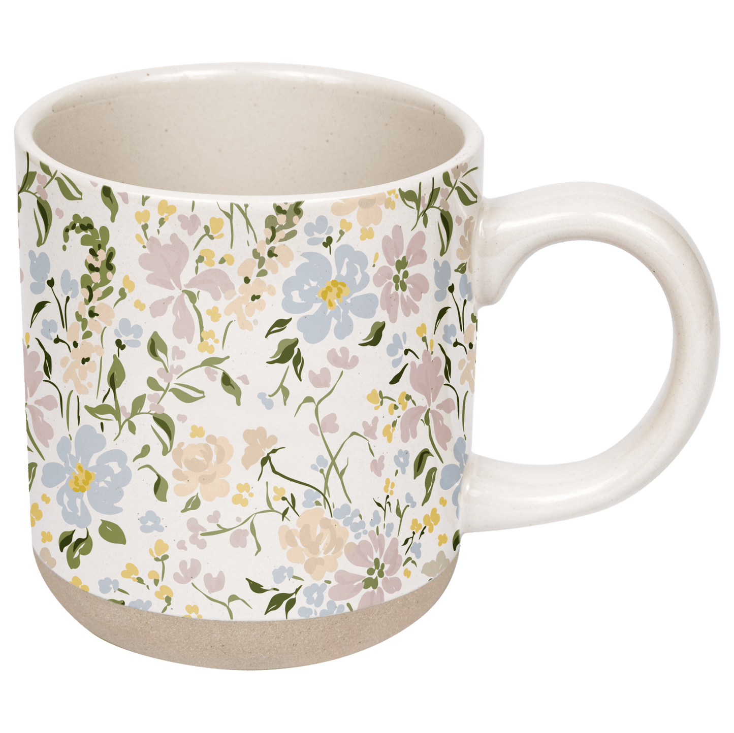 Floral 14 oz Stoneware Coffee Mug - Armand’s Maison & Marché