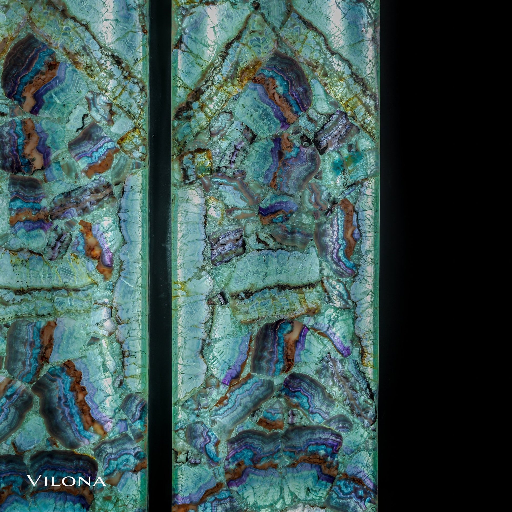 Fluorite Crystal Wall Panels (2/7) - Armand’s Maison & Marché