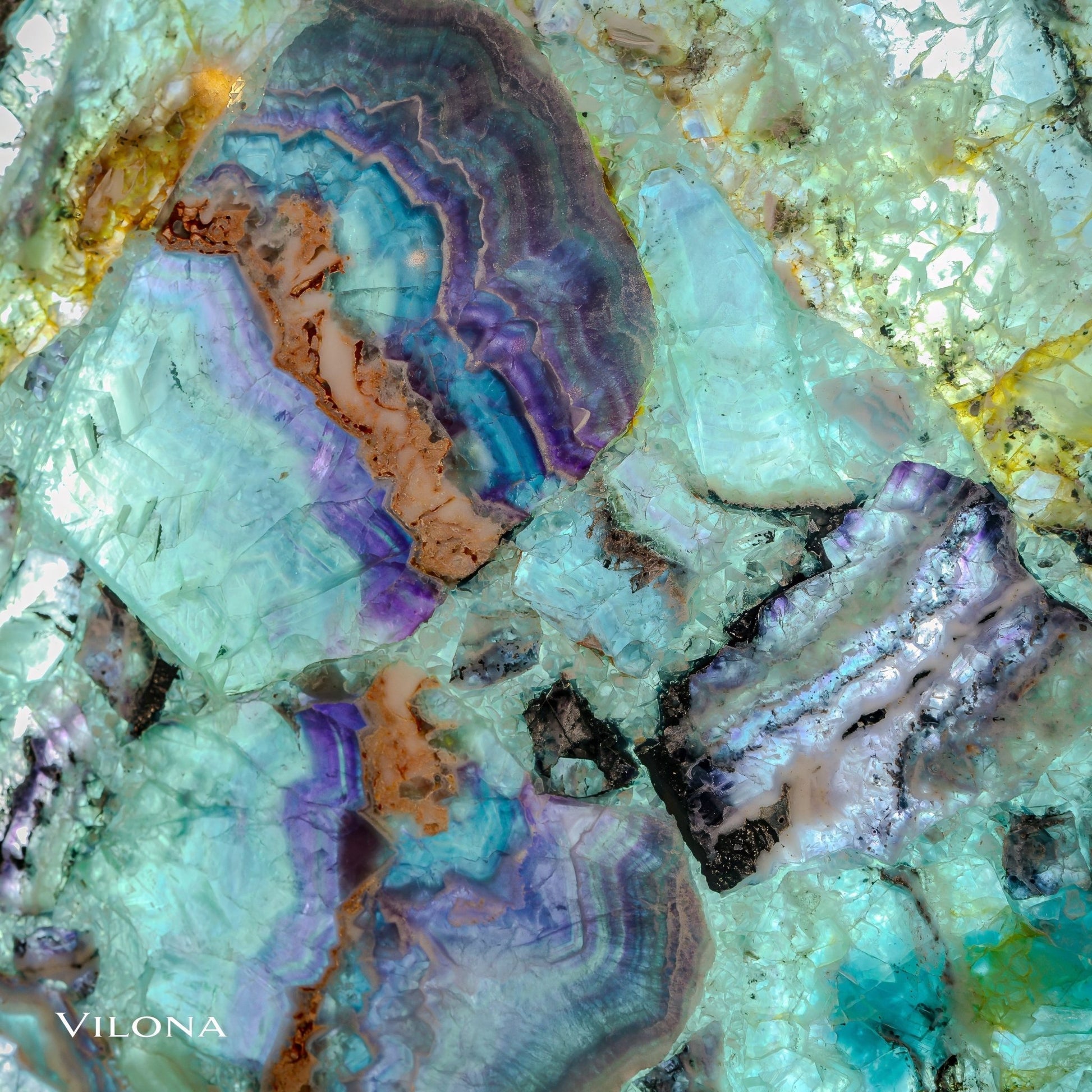 Fluorite Crystal Wall Panels (2/7) - Armand’s Maison & Marché