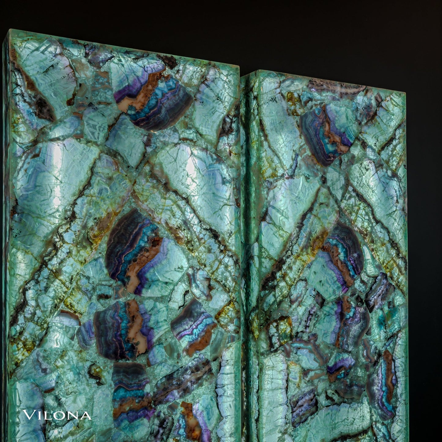 Fluorite Crystal Wall Panels (2/7) - Armand’s Maison & Marché