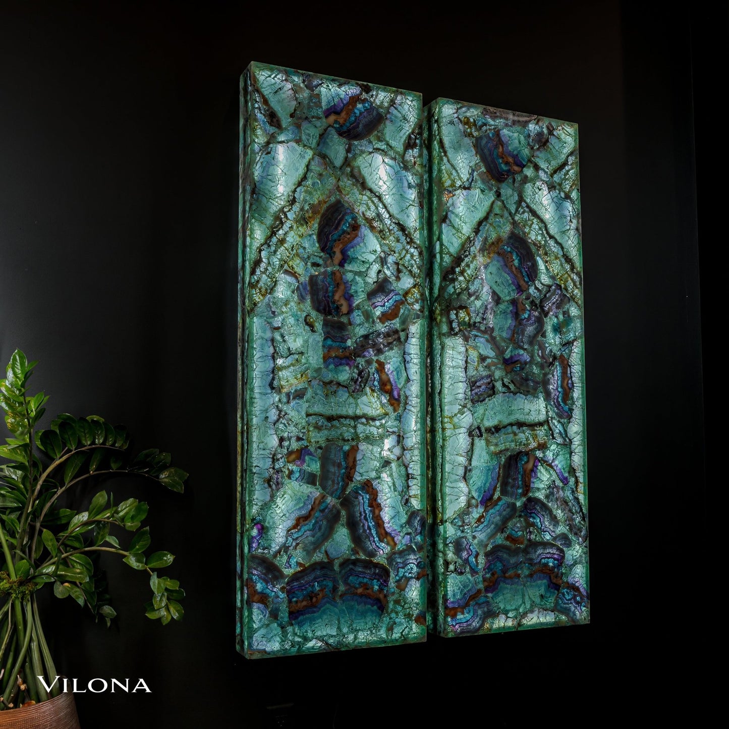 Fluorite Crystal Wall Panels (2/7) - Armand’s Maison & Marché
