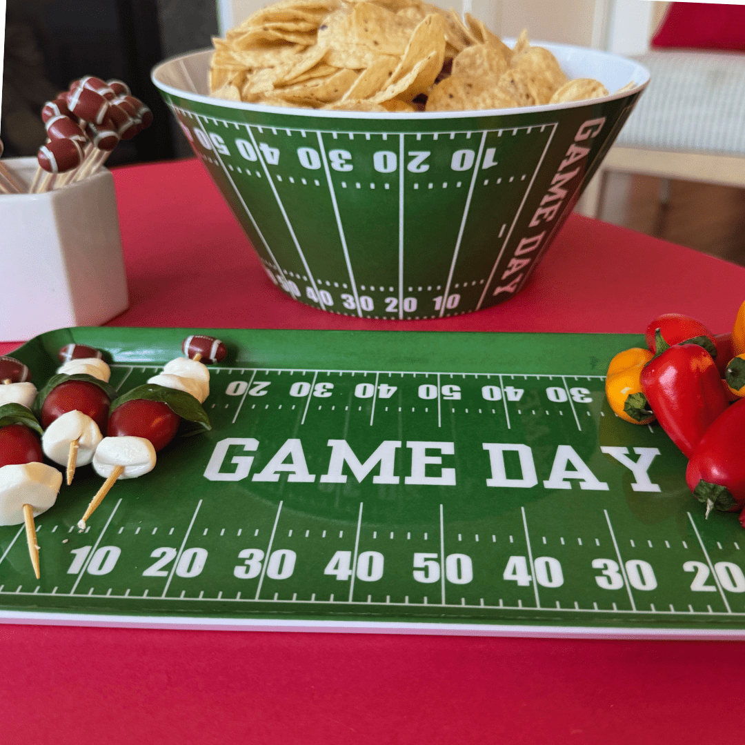 Football Game Day Reusable Snack Serving Chip Bowl - Armand’s Maison & Marché