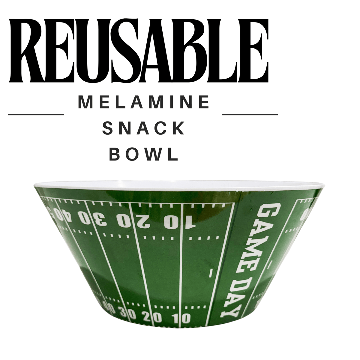 Football Game Day Reusable Snack Serving Chip Bowl - Armand’s Maison & Marché
