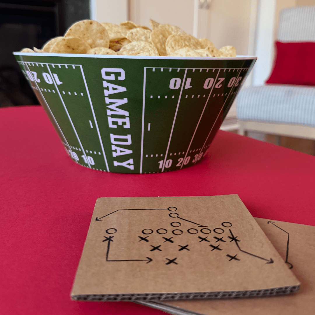 Football Game Day Reusable Snack Serving Chip Bowl - Armand’s Maison & Marché