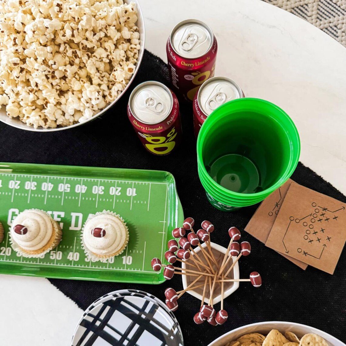 Football Party Picks (25pc) – Perfect Tailgate & Food Decorations for Appetizers - Armand’s Maison & Marché