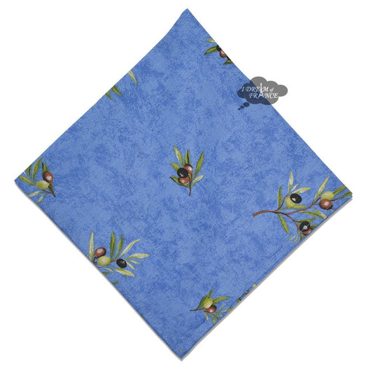 French Provencal napkin - Cotton - Clos des Oliviers blue | Label France - Armand’s Maison & Marché