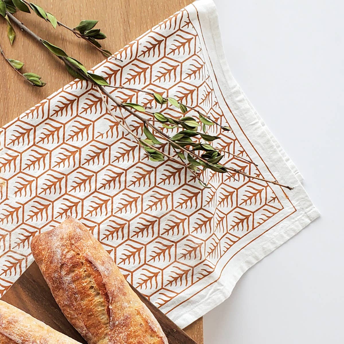 Hand Screen Printed Tea Towel - Set of 2 - Armand’s Maison & Marché