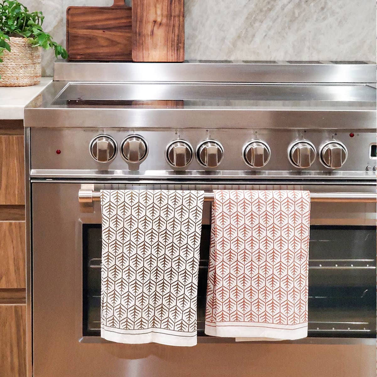 Hand Screen Printed Tea Towel - Set of 2 - Armand’s Maison & Marché