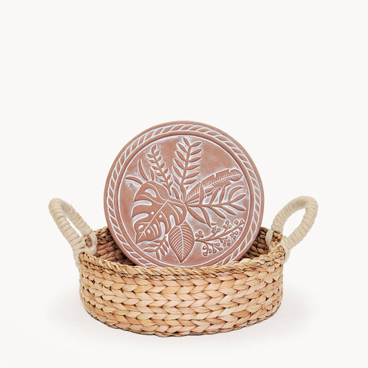 Handmade Bread Warmer & Wicker Basket - Plant Round - Armand’s Maison & Marché