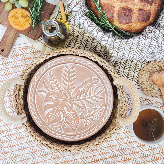 Handmade Bread Warmer & Wicker Basket - Plant Round - Armand’s Maison & Marché