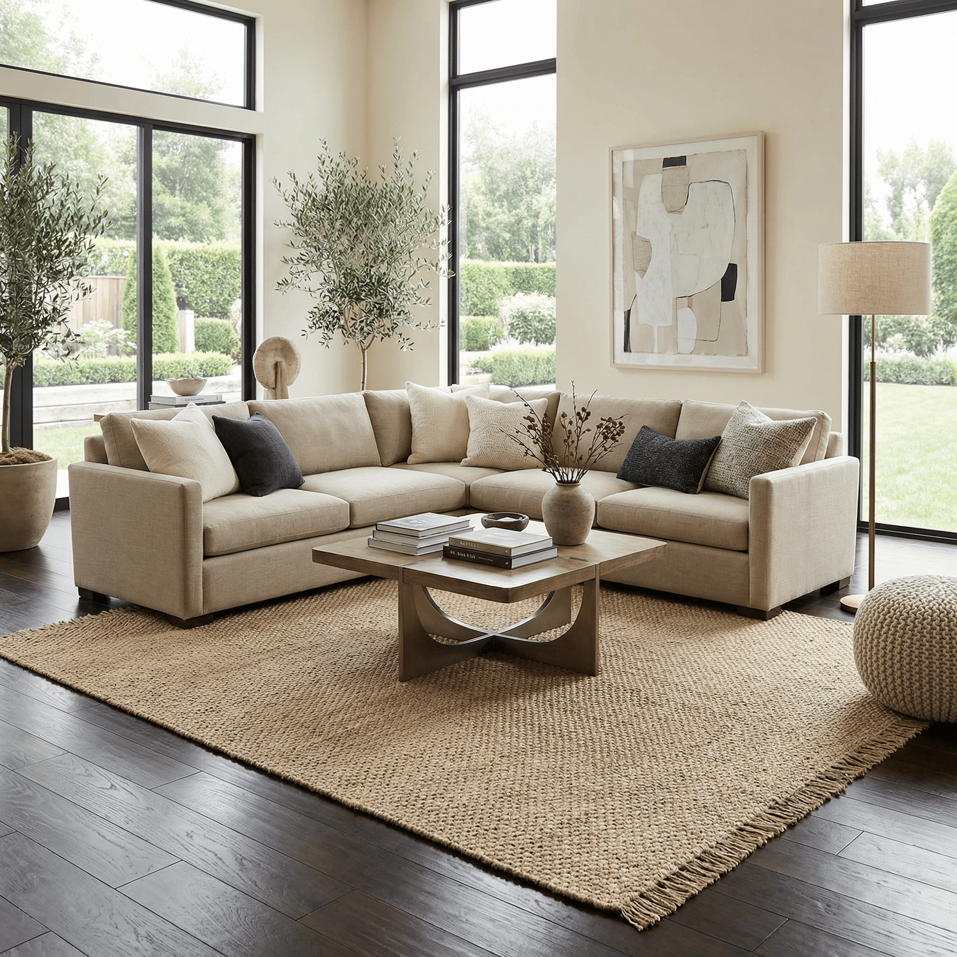 Hovland Hand Woven Natural Jute Rag Rug - Clearance - Armand’s Maison & Marché