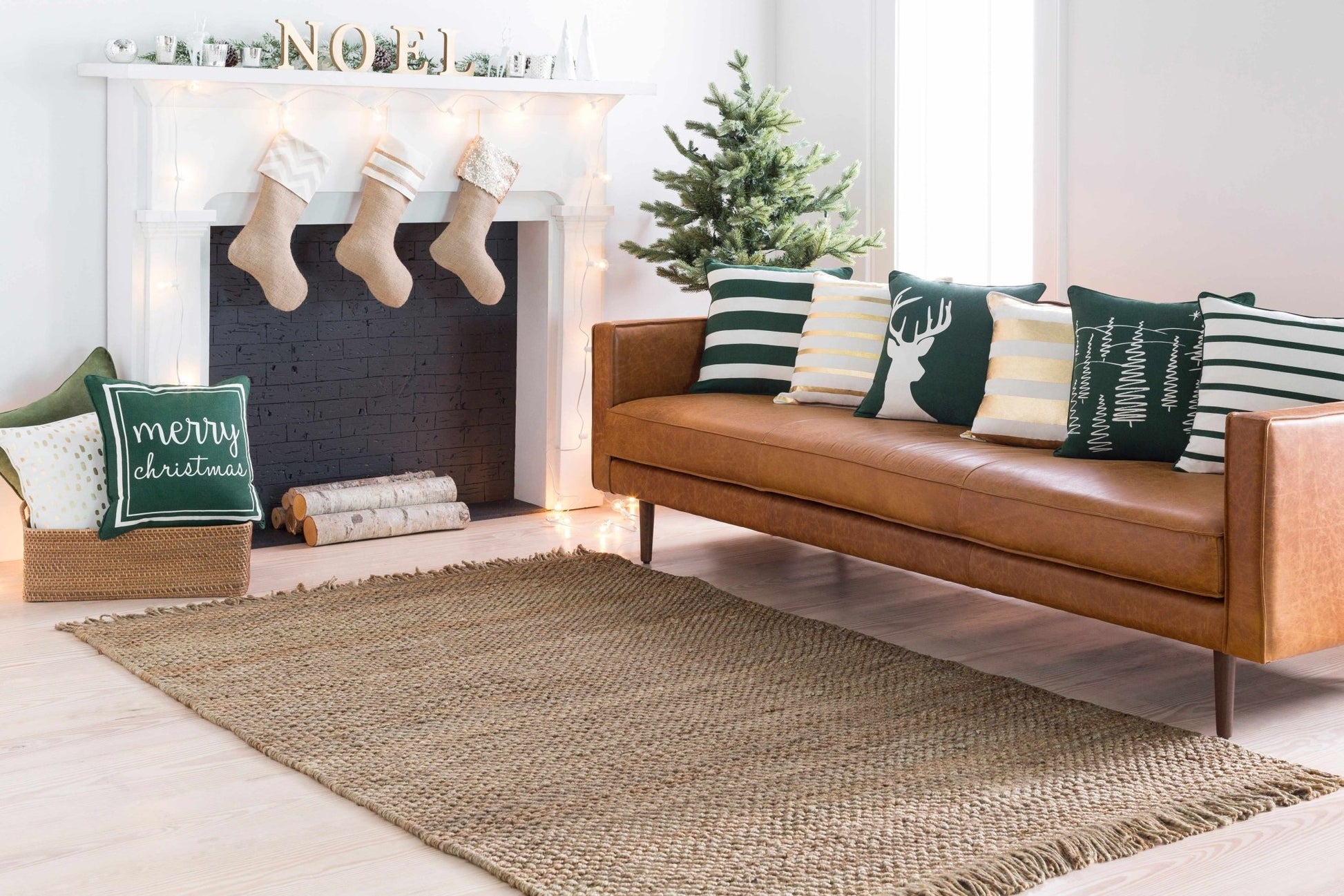 Hovland Hand Woven Natural Jute Rag Rug - Clearance - Armand’s Maison & Marché