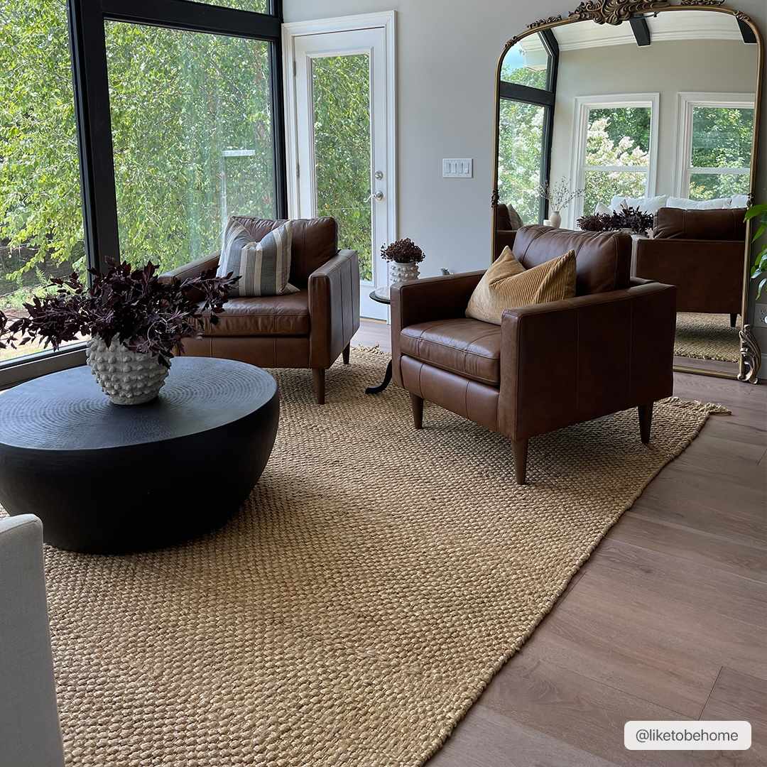 Hovland Hand Woven Natural Jute Rag Rug - Clearance - Armand’s Maison & Marché