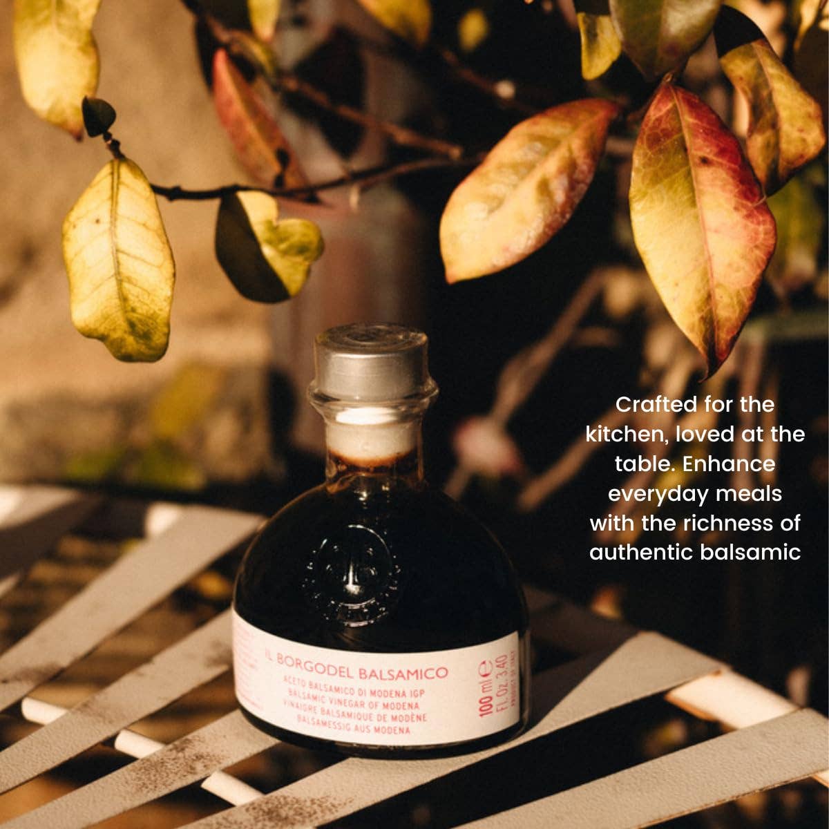 Il Borgo del Balsamico, Balsamic Vinegar of Modena IGP Monogram, 100 ml (3.3 fl oz) - Armand’s Maison & Marché