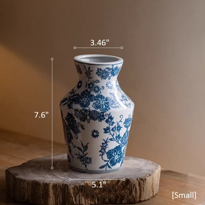 Indigo Porcelain Vase - Armand’s Maison & Marché