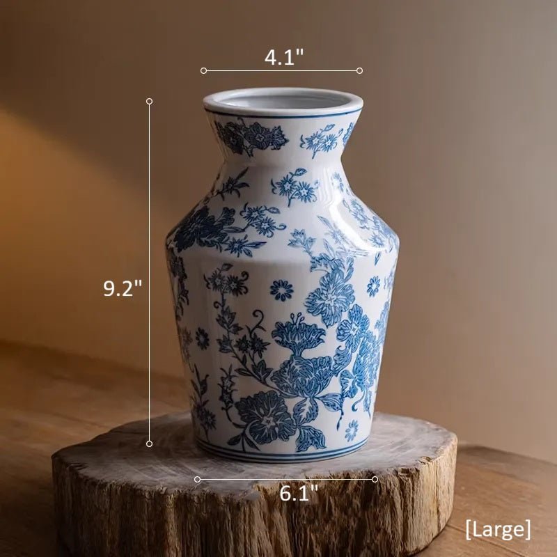 Indigo Porcelain Vase - Armand’s Maison & Marché