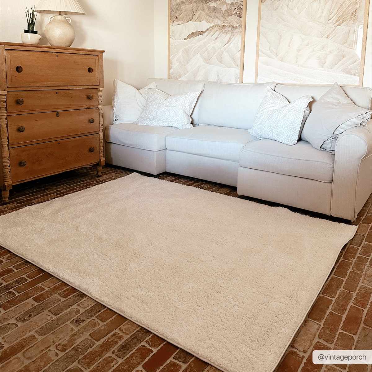 Judy White Washable Area Rug - Clearance - Armand’s Maison & Marché