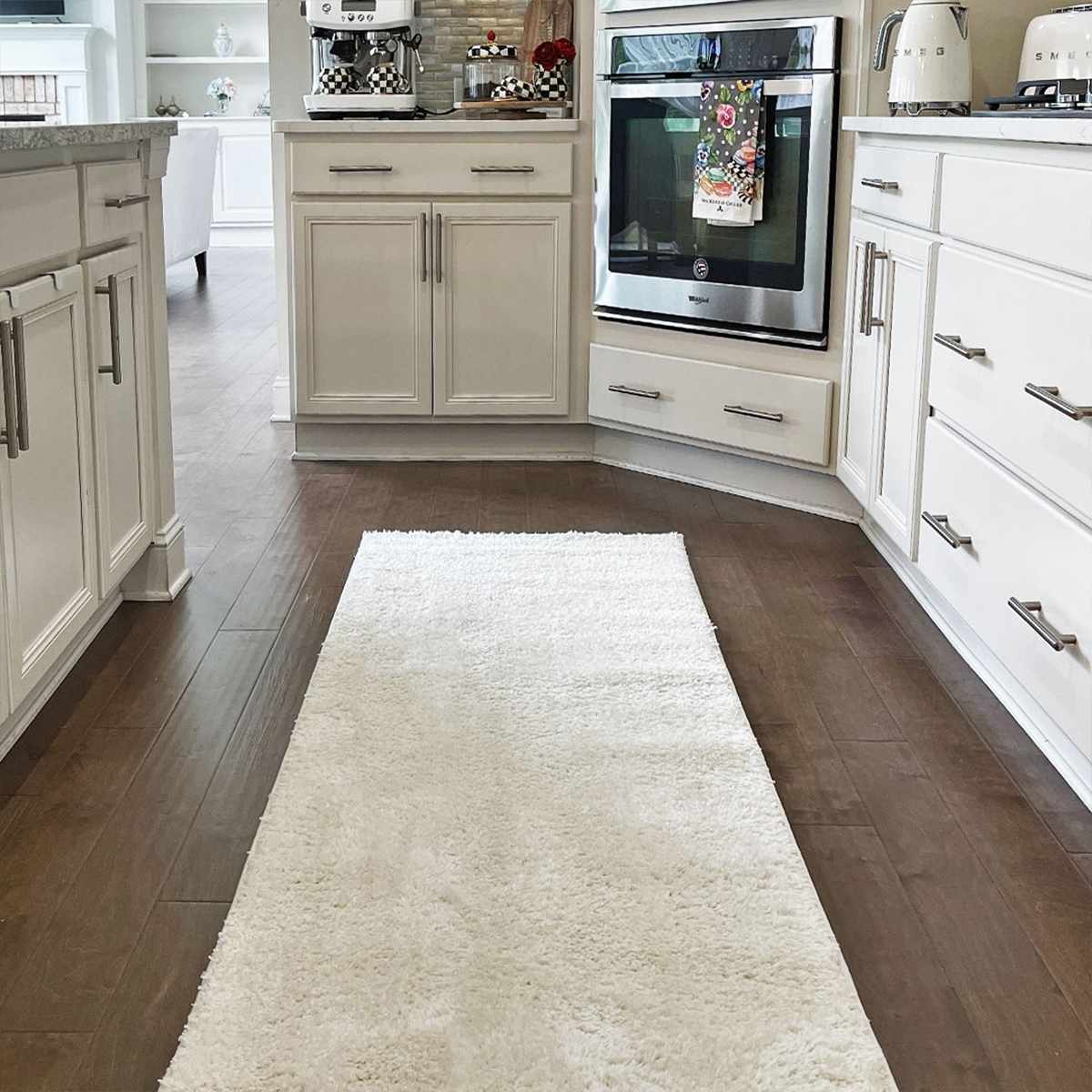 Judy White Washable Area Rug - Clearance - Armand’s Maison & Marché