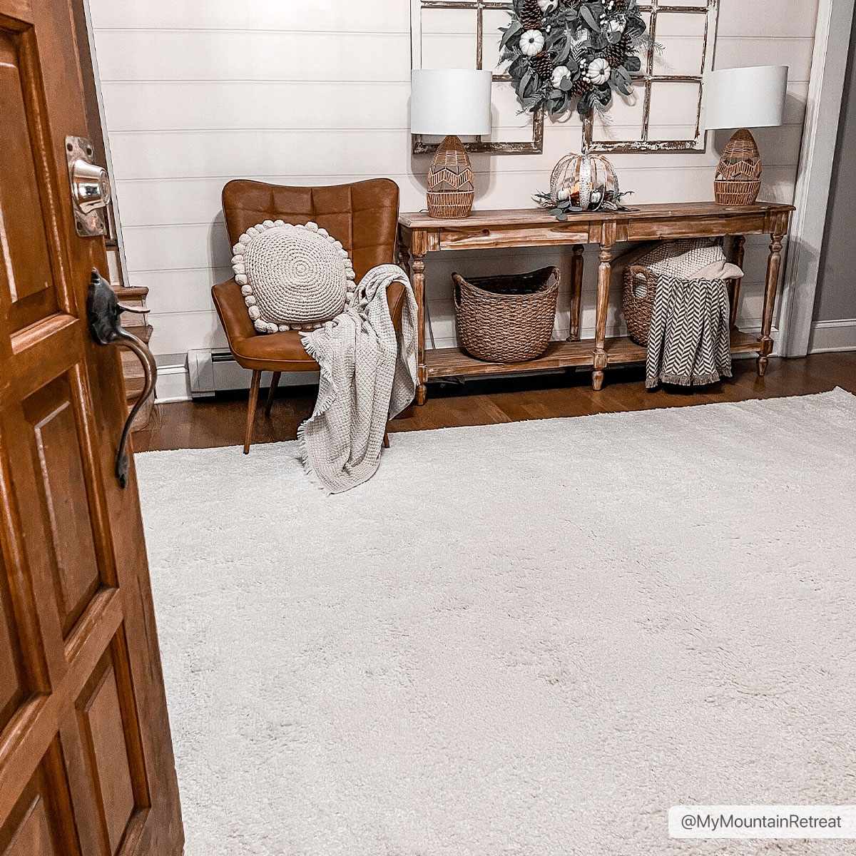 Judy White Washable Area Rug - Clearance - Armand’s Maison & Marché