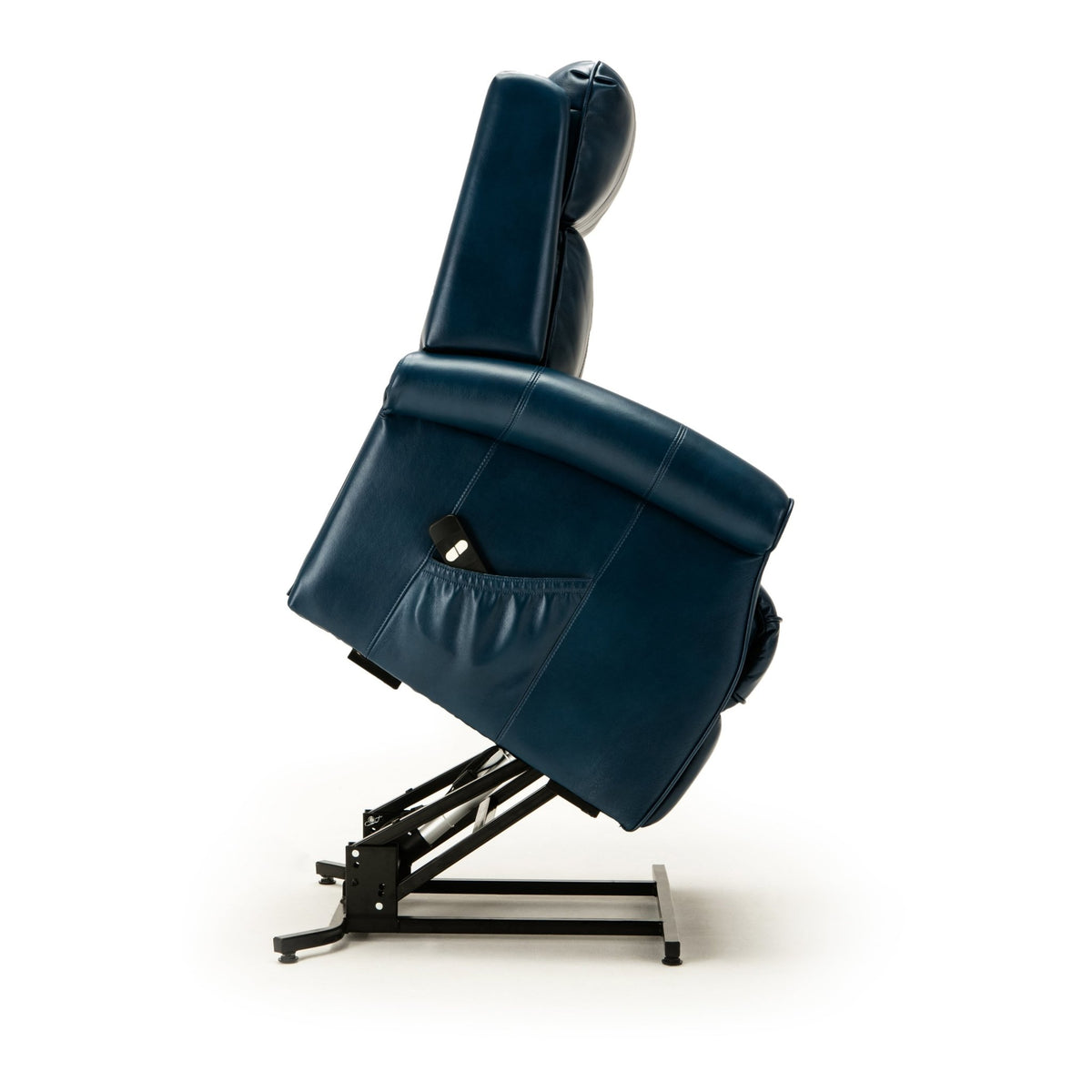 Landis Navy Blue Traditional Power Lift Recliner - Armand’s Maison & Marché