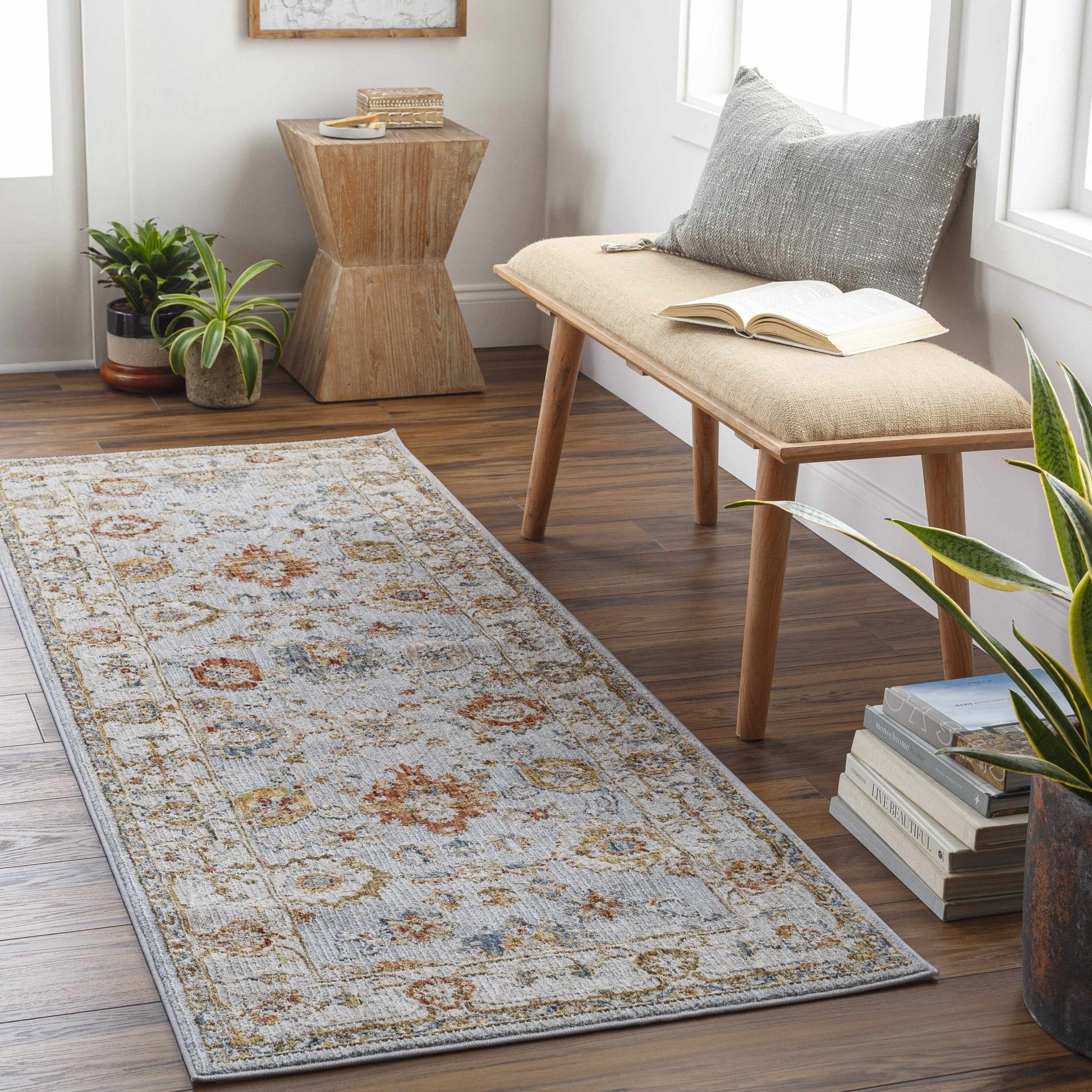 Luklukan Oushak Style Floral Rug - Armand’s Maison & Marché