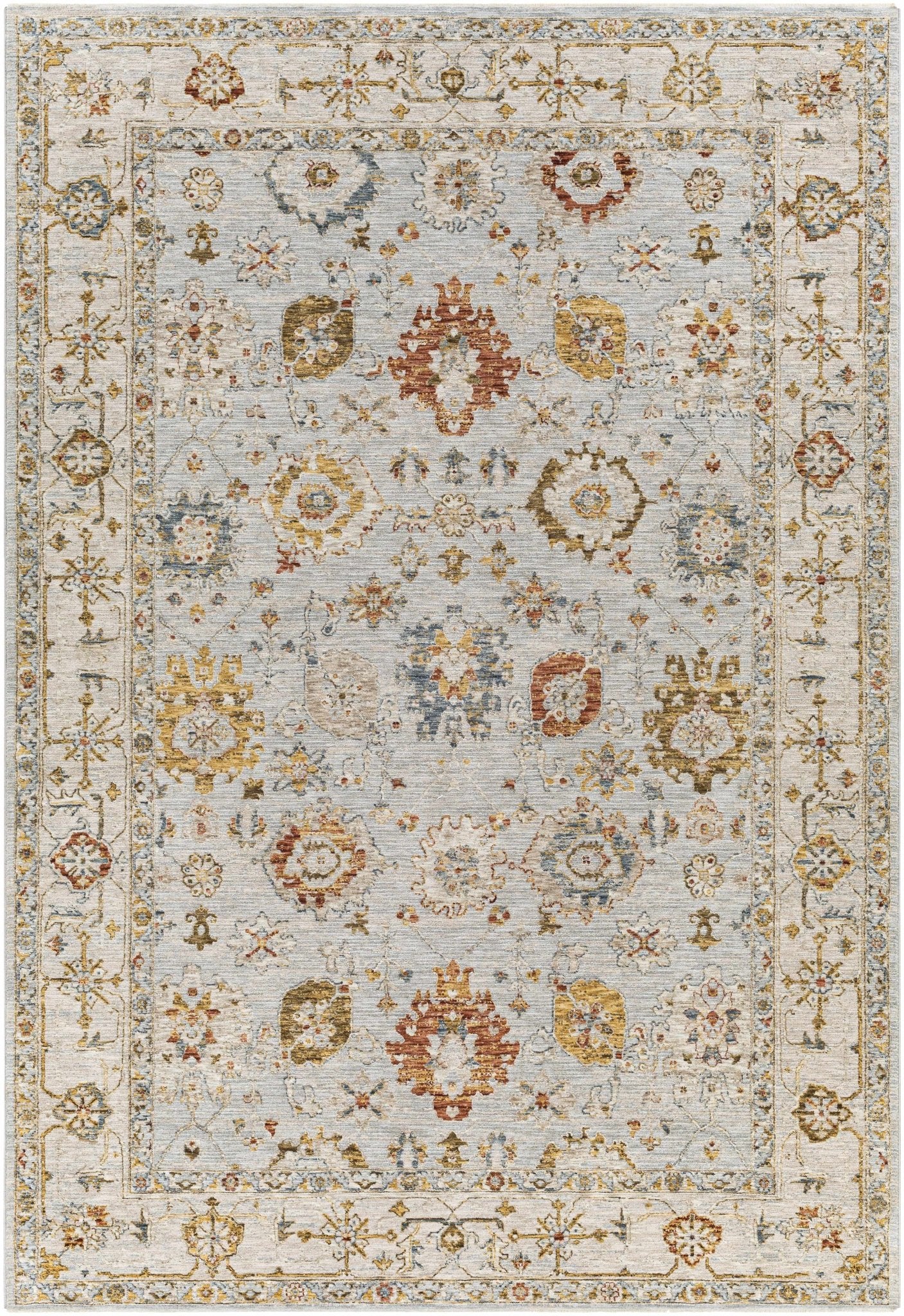 Luklukan Oushak Style Floral Rug - Armand’s Maison & Marché