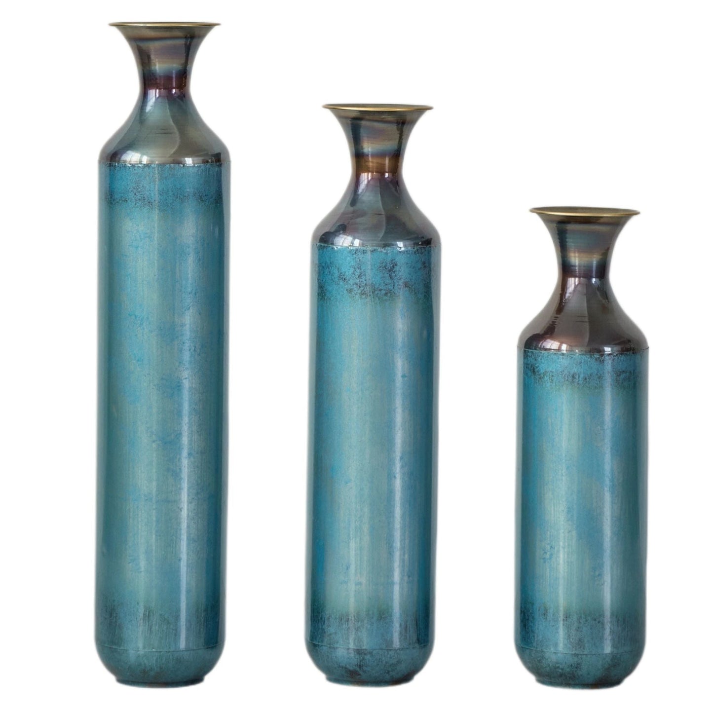 Modern Droplet Shaped Floor Vase Set, 3 Piece Home Decor - Armand’s Maison & Marché