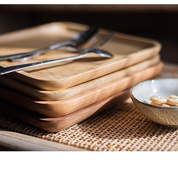 Natural Wood Plate Serving Tray - Armand’s Maison & Marché