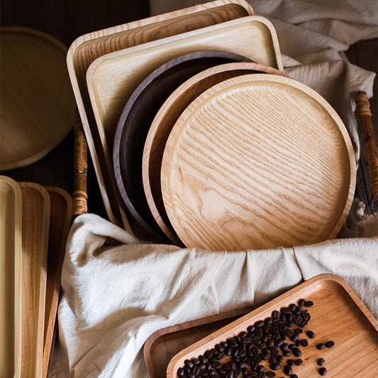 Natural Wood Plate Serving Tray - Armand’s Maison & Marché