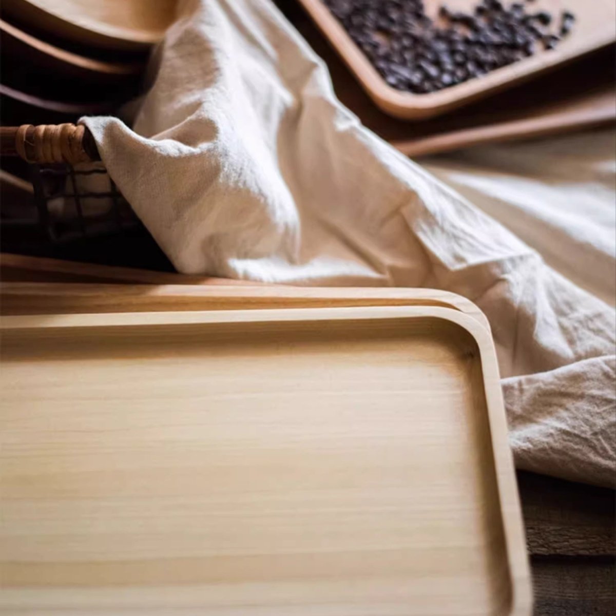 Natural Wood Plate Serving Tray - Armand’s Maison & Marché