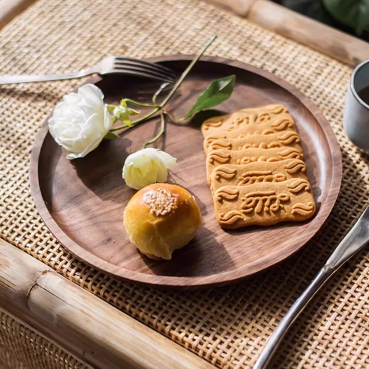 Natural Wood Plate Serving Tray - Armand’s Maison & Marché