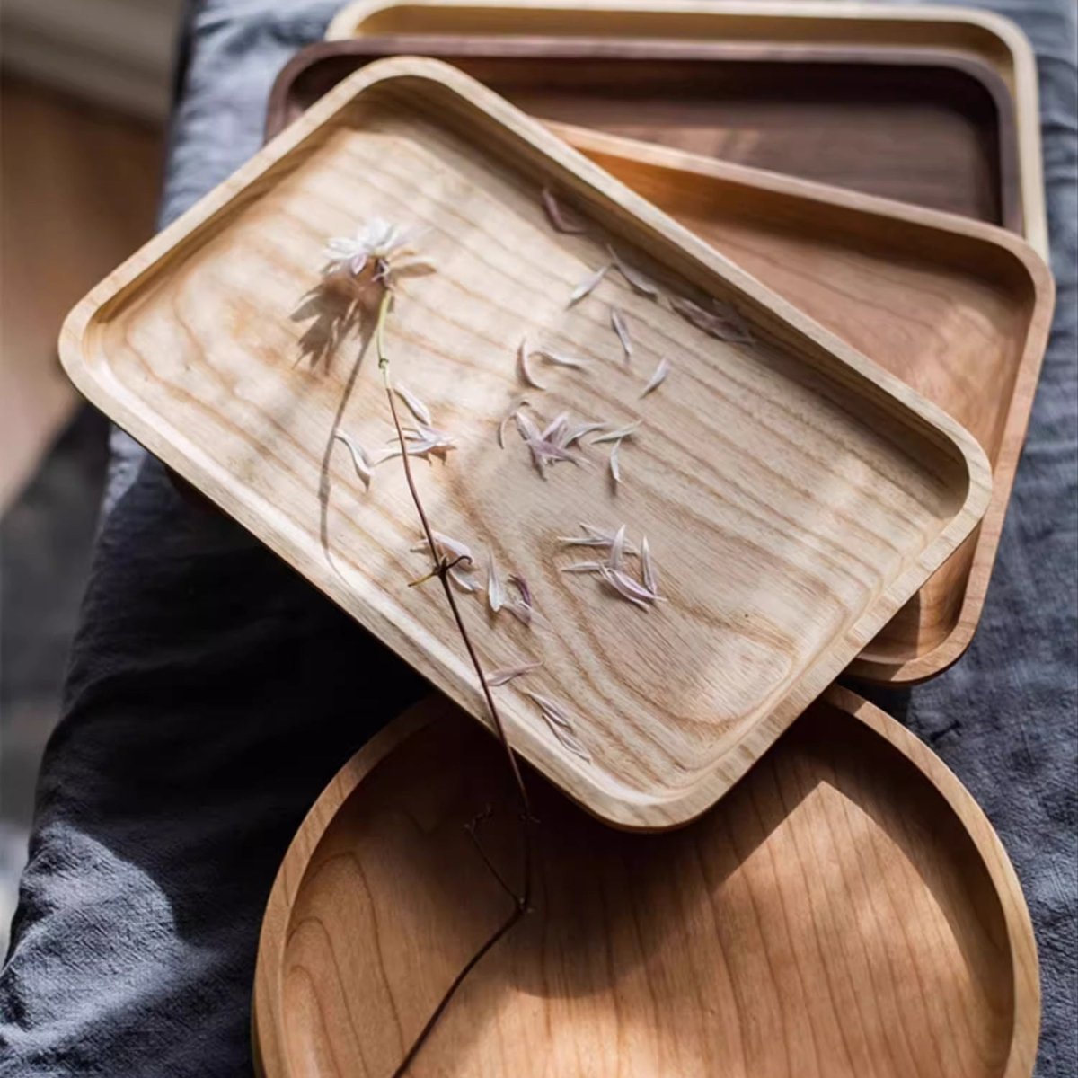 Natural Wood Plate Serving Tray - Armand’s Maison & Marché