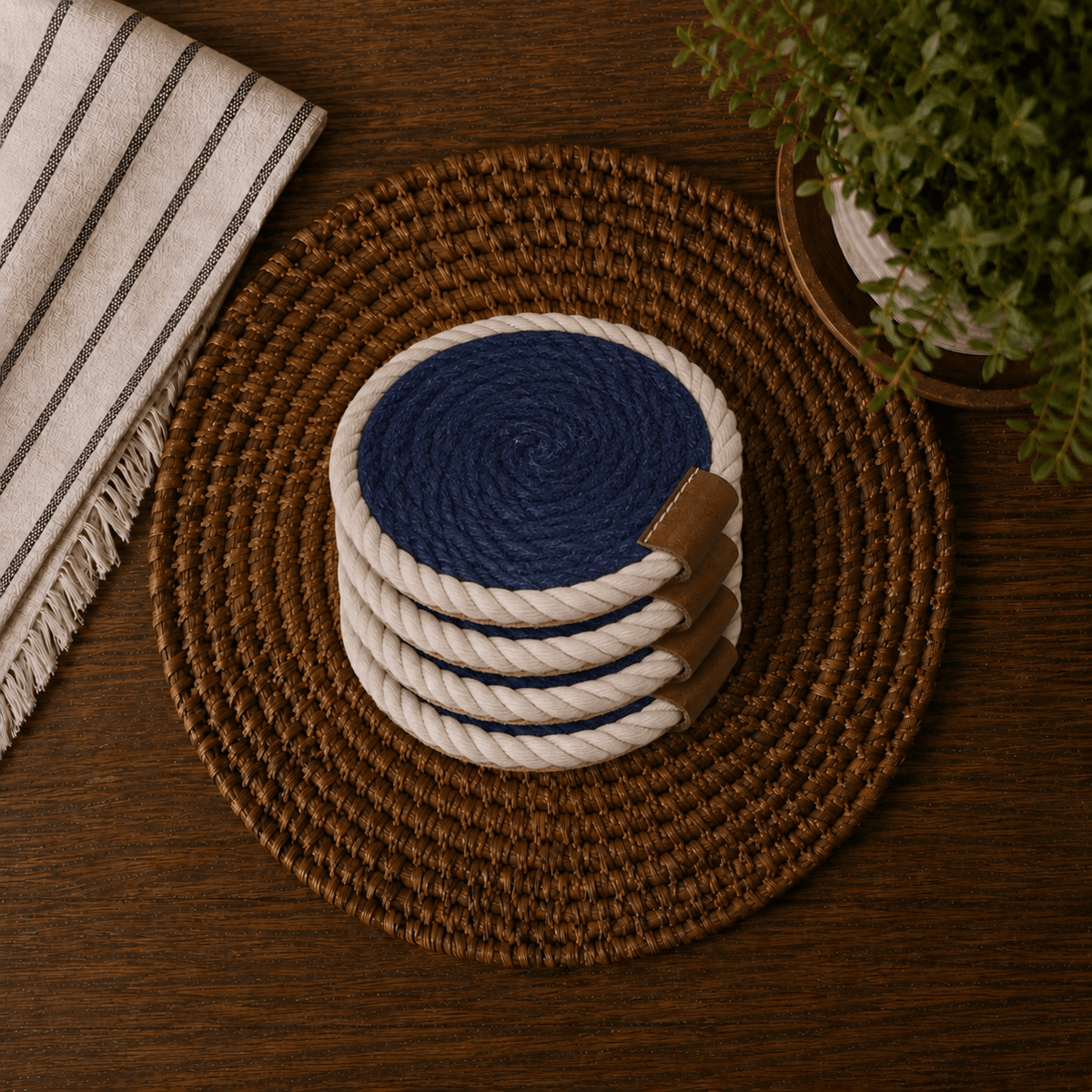Nautical Rope Braided Coaster - Armand’s Maison & Marché
