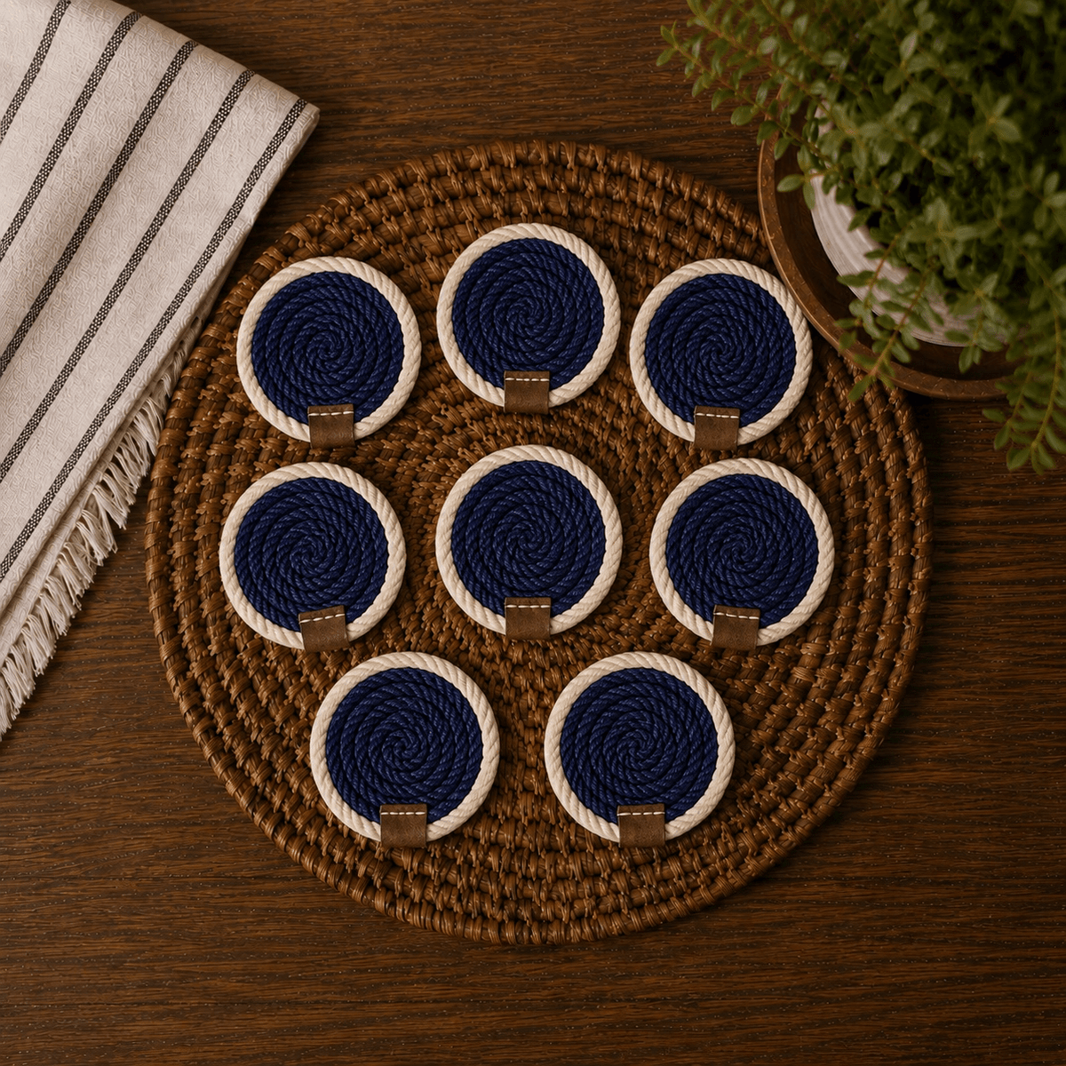 Nautical Rope Braided Coaster - Armand’s Maison & Marché