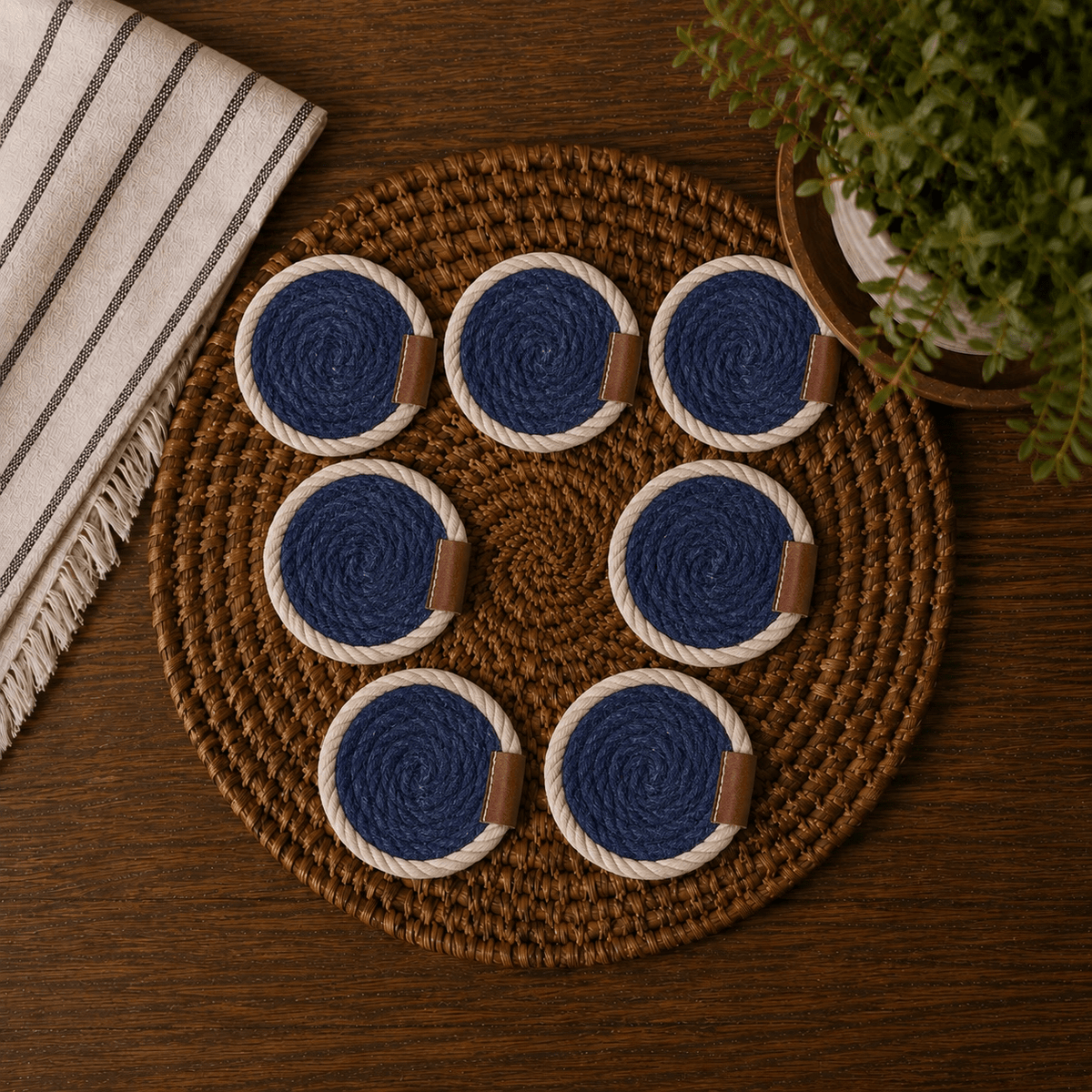 Nautical Rope Braided Coaster - Armand’s Maison & Marché