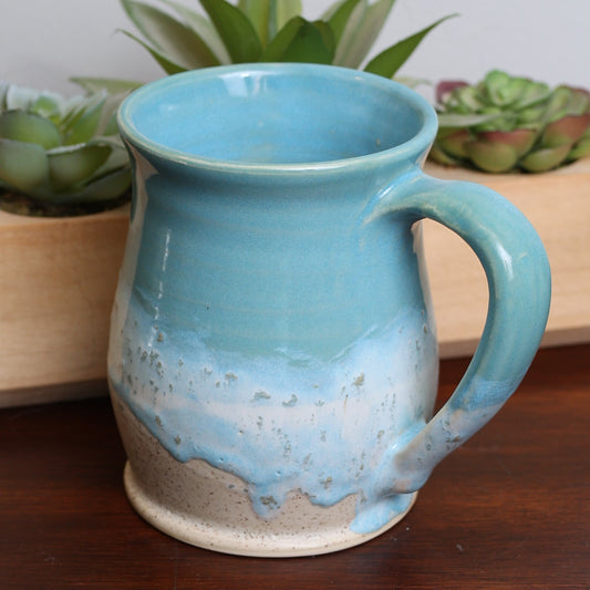 Ocean Mugs- Made to order- Ceramic Mugs with Coastal Glaze - Armand’s Maison & Marché