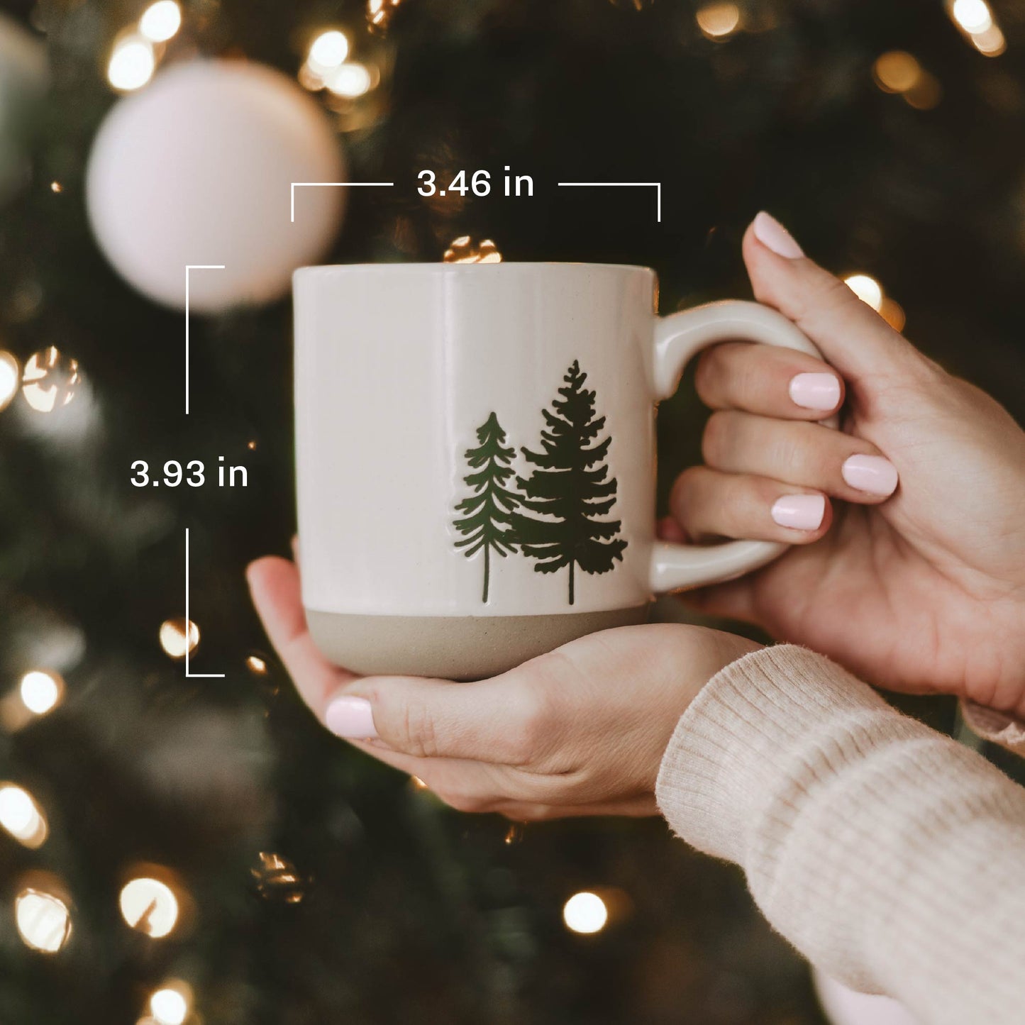 Pine Trees 14 oz Stoneware Coffee Mug - Armand’s Maison & Marché