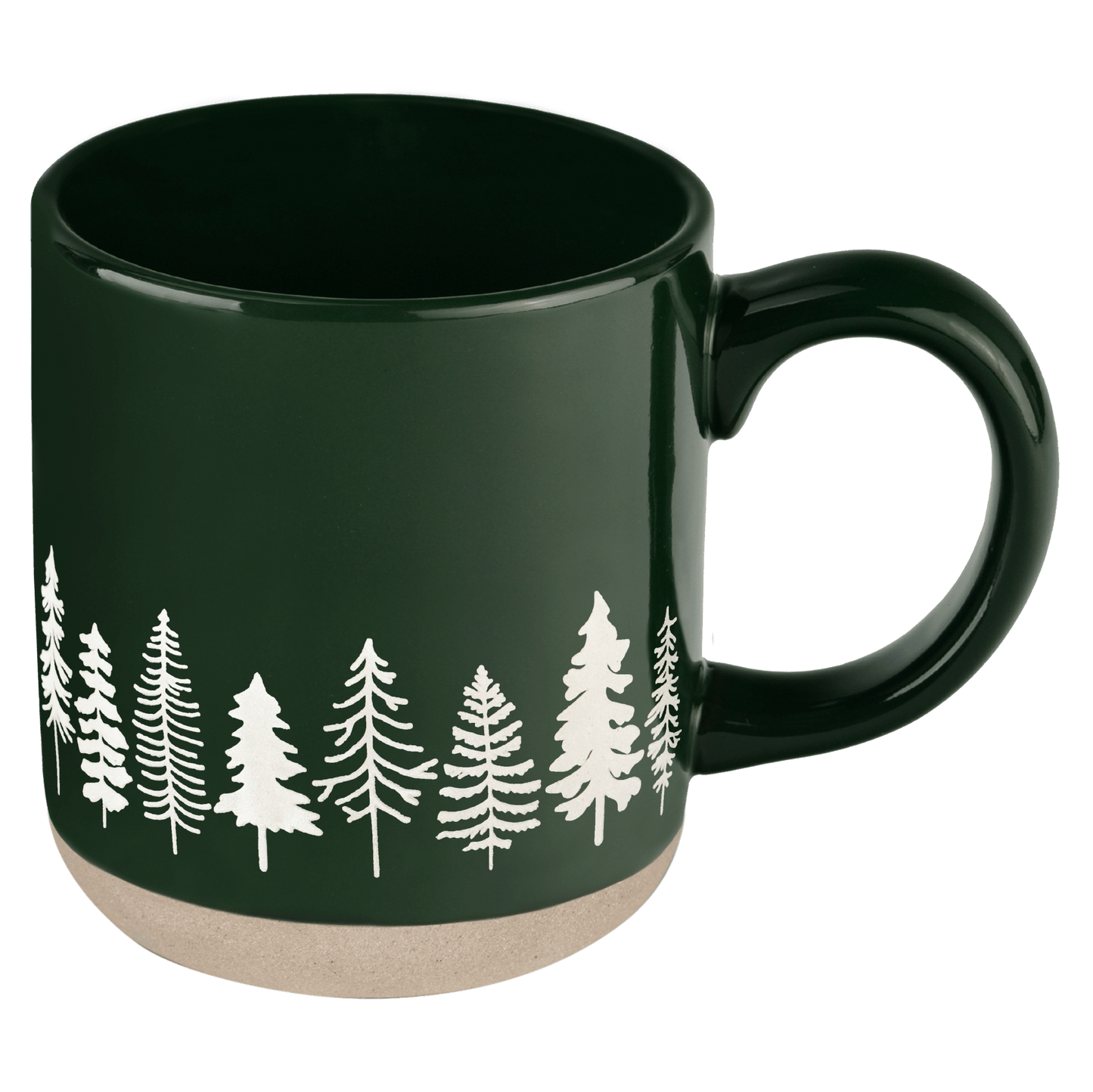 Pine Trees 14 oz Stoneware Coffee Mug - Armand’s Maison & Marché