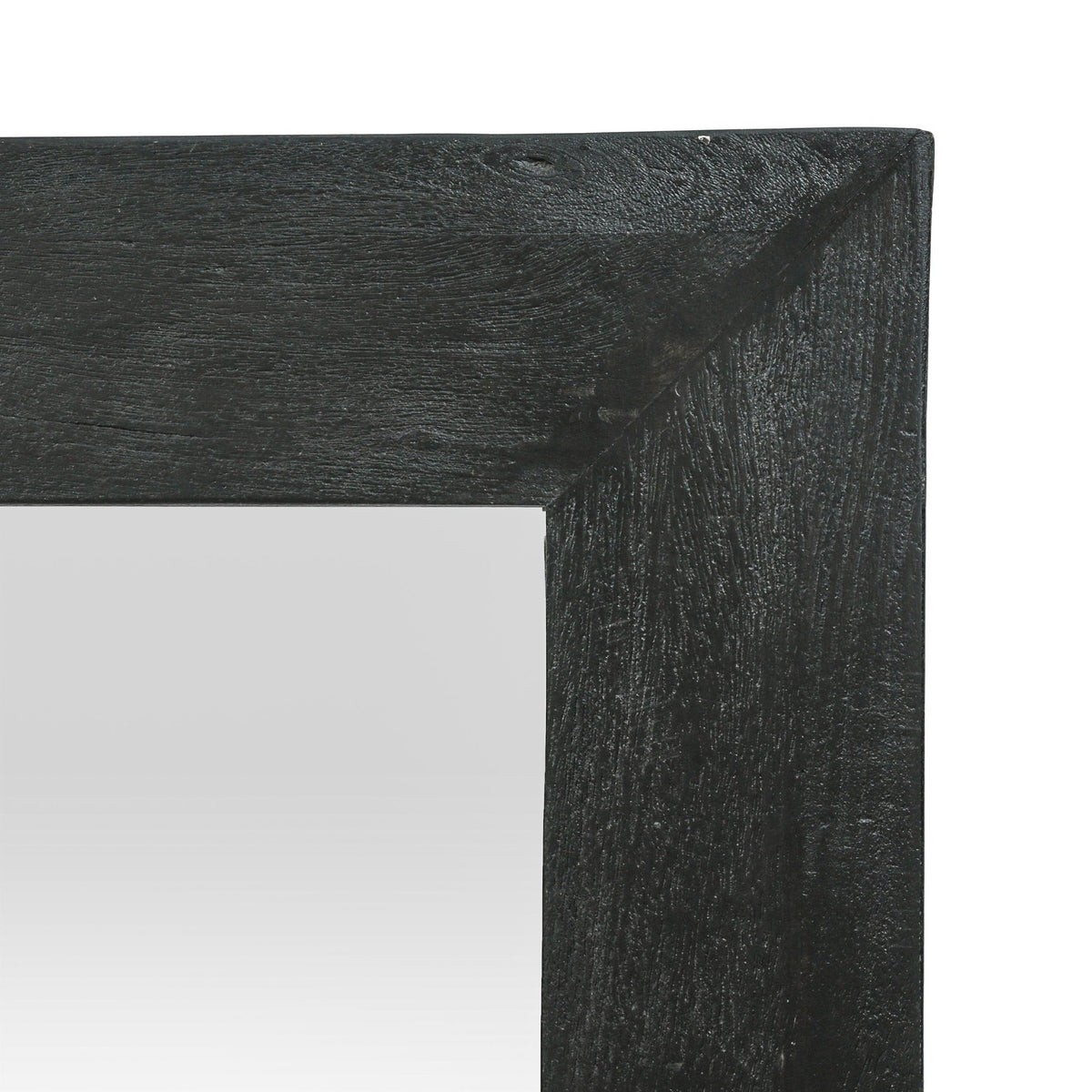 Ramsay Rustic Mango Wood Full-Length Mirror – Black - Armand’s Maison & Marché