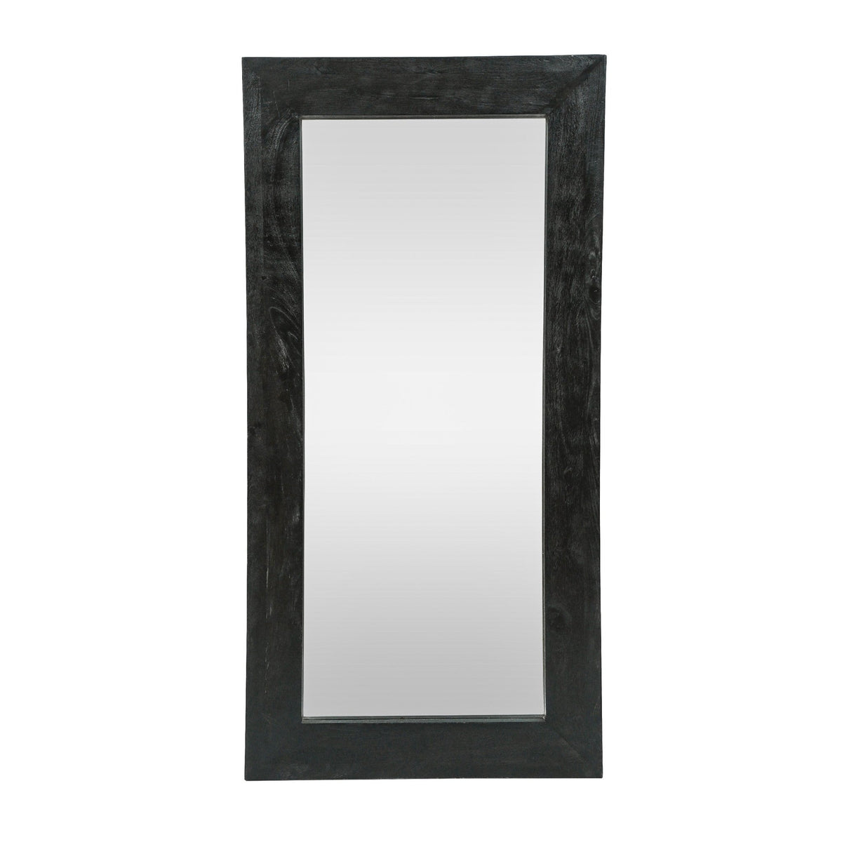 Ramsay Rustic Mango Wood Full-Length Mirror – Black - Armand’s Maison & Marché