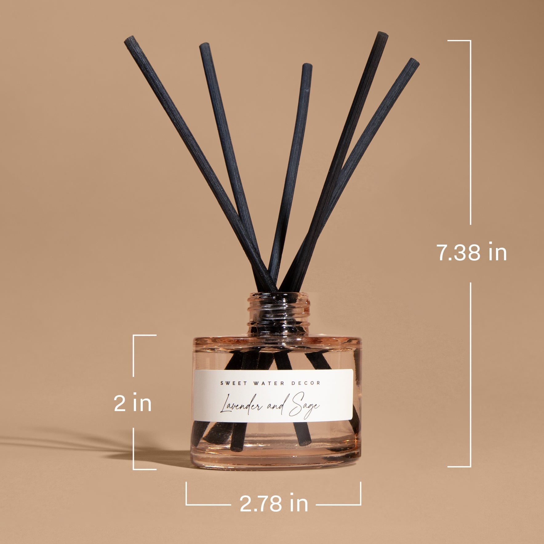 Salt and Sea Blue Tinted Glass Jar Reed Diffuser - Armand’s Maison & Marché