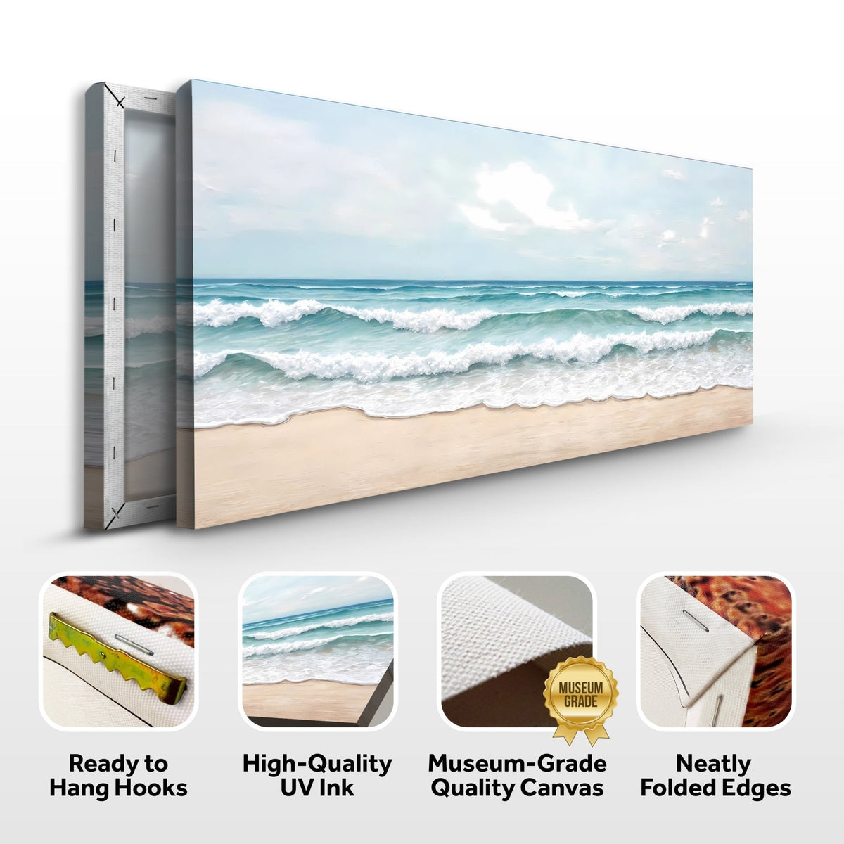Serene Ocean Wave Coastal Wall Art - Armand’s Maison & Marché