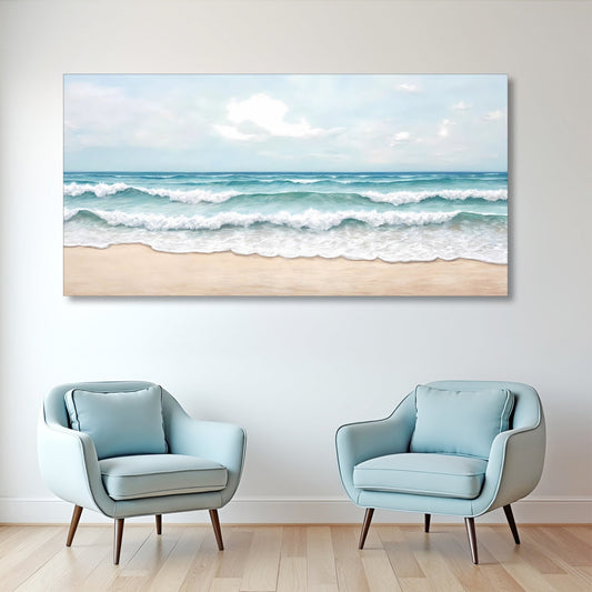 Serene Ocean Wave Coastal Wall Art - Armand’s Maison & Marché