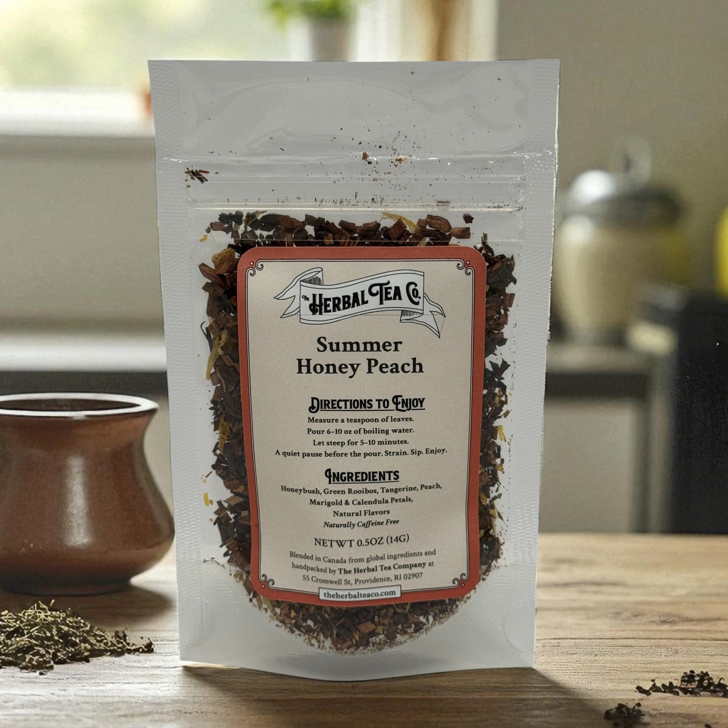 Summer Honey Peach Herbal Tea