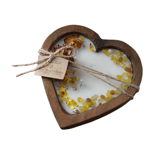 Sunny Orange Blossom Scented Heart Candle - Armand’s Maison & Marché