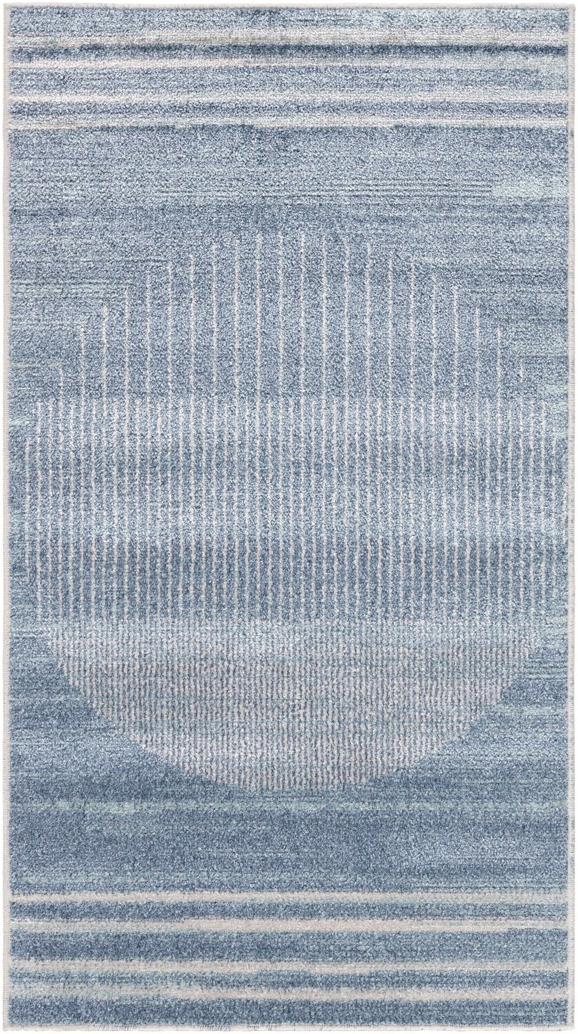 Thad Blue Washable Area Rug - Clearance - Armand’s Maison & Marché